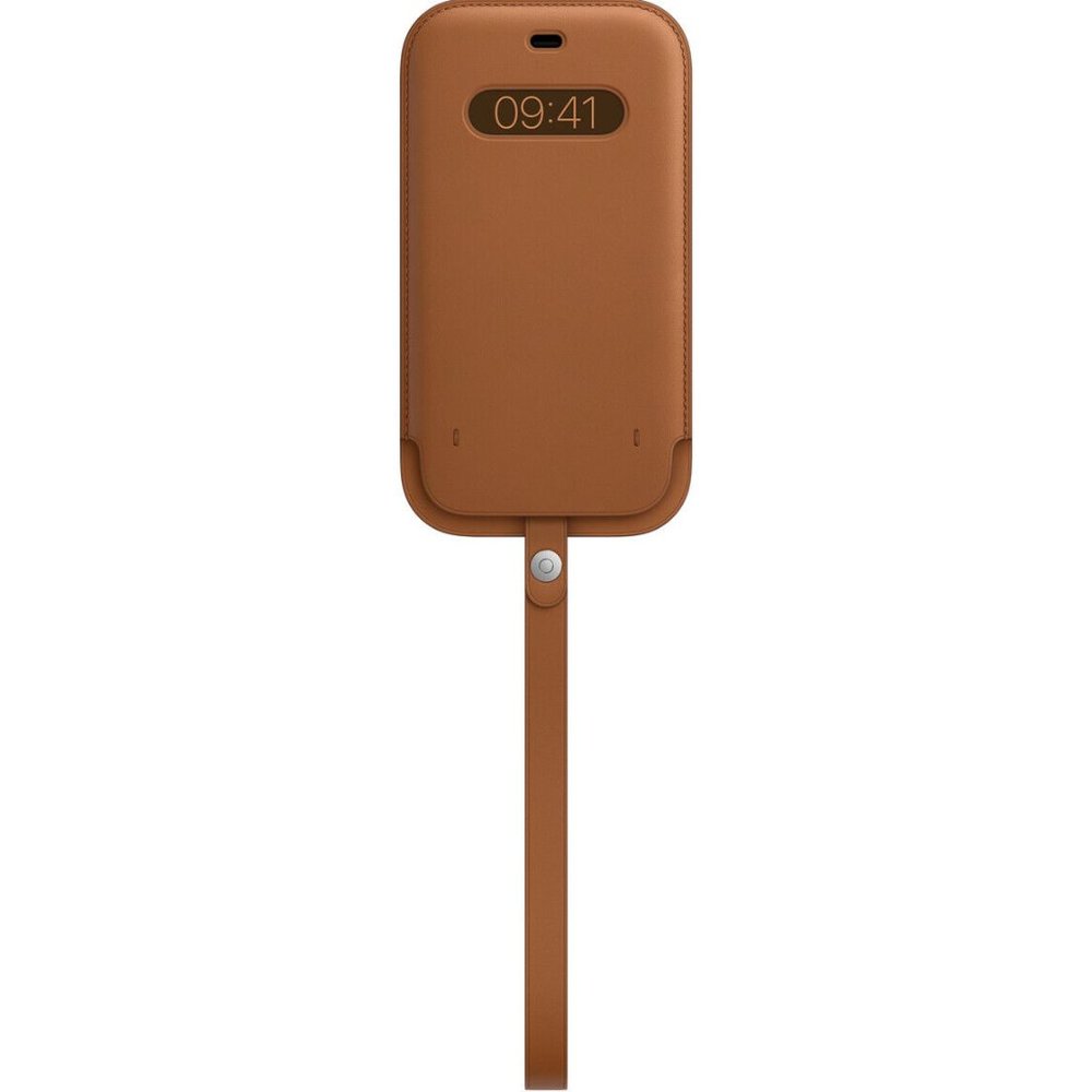 Apple Leather Sleeve with MagSafe for iPhone 12/iPhone 12 Pro Saddle Brown